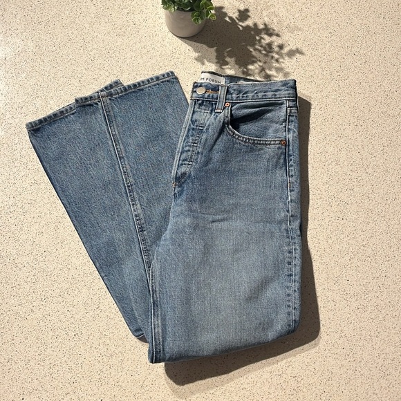 Denim Forum Sz 24 The Joni High Rise Loose Jeans 29L from Aritzia in Size 24 - Picture 8 of 16